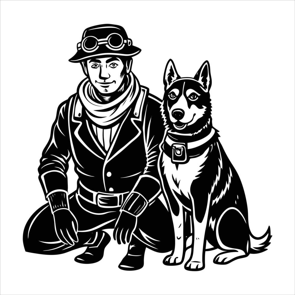 Dog Handler Vectors