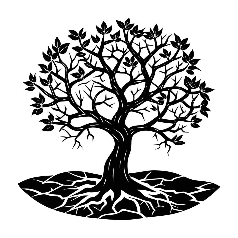 desert apple tree rare and vibrant vector