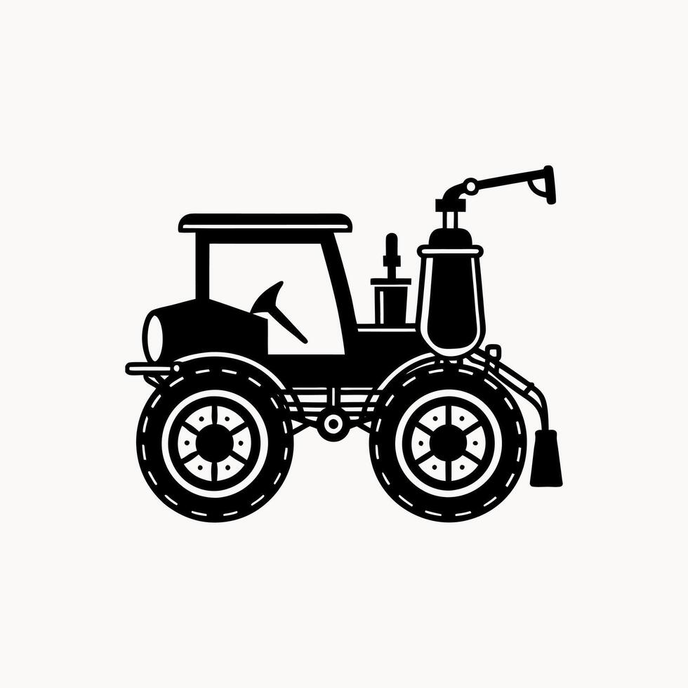 Motorized sprayer silhouette on white background vector