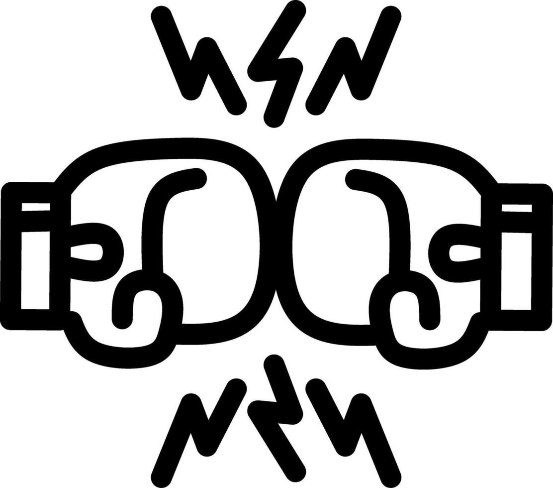 Boxing Gloves Ready Fight Sign Symbol Logo Icon. vector