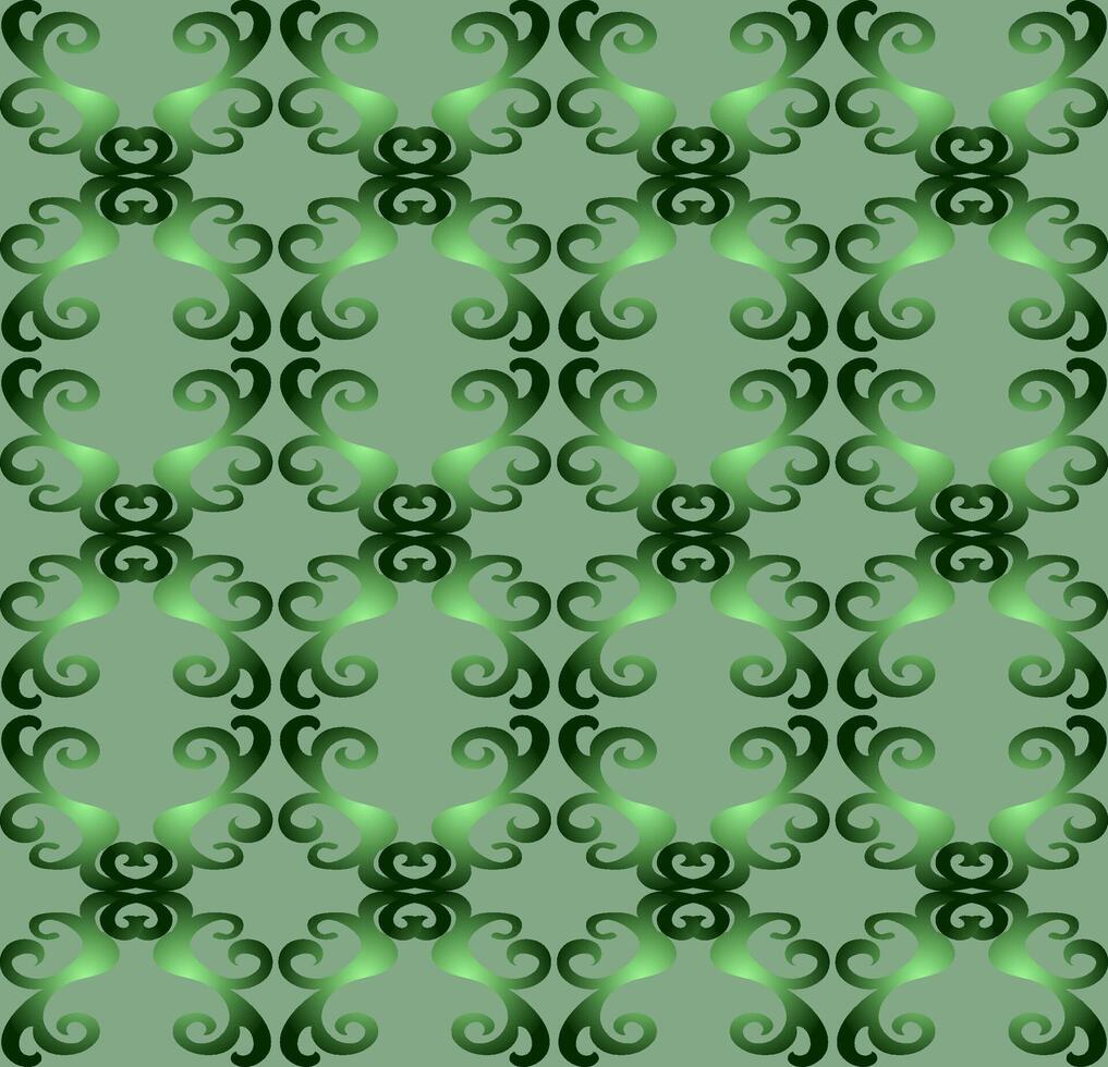 Abstract seamless pattern on a soft green background vector