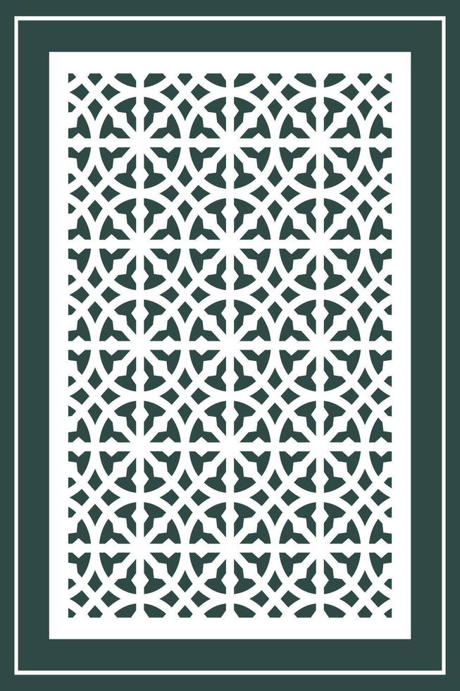 Jali Laser Cutting design, jali for graphic design, corner and border design and plywood partition foam, vector