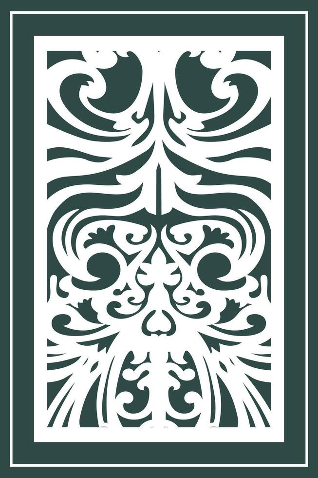 Jali Laser Cutting design vector