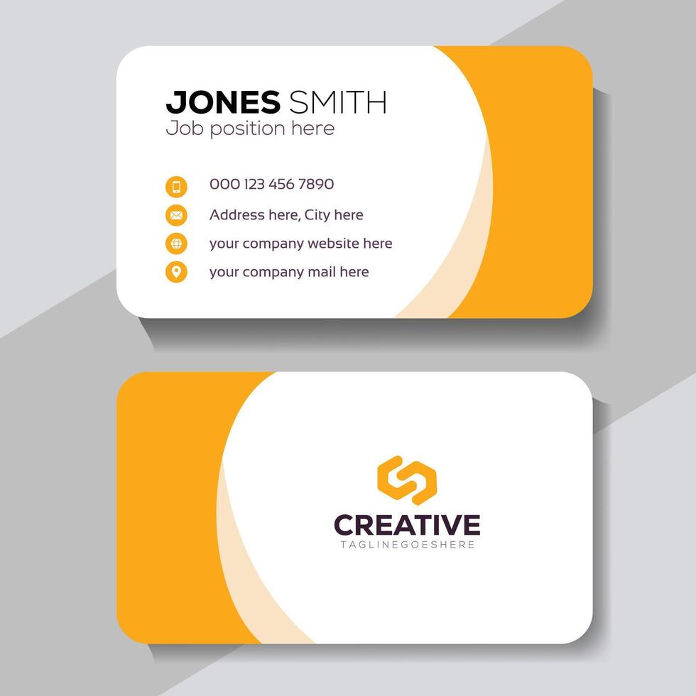 Modern and clean Business card template vector