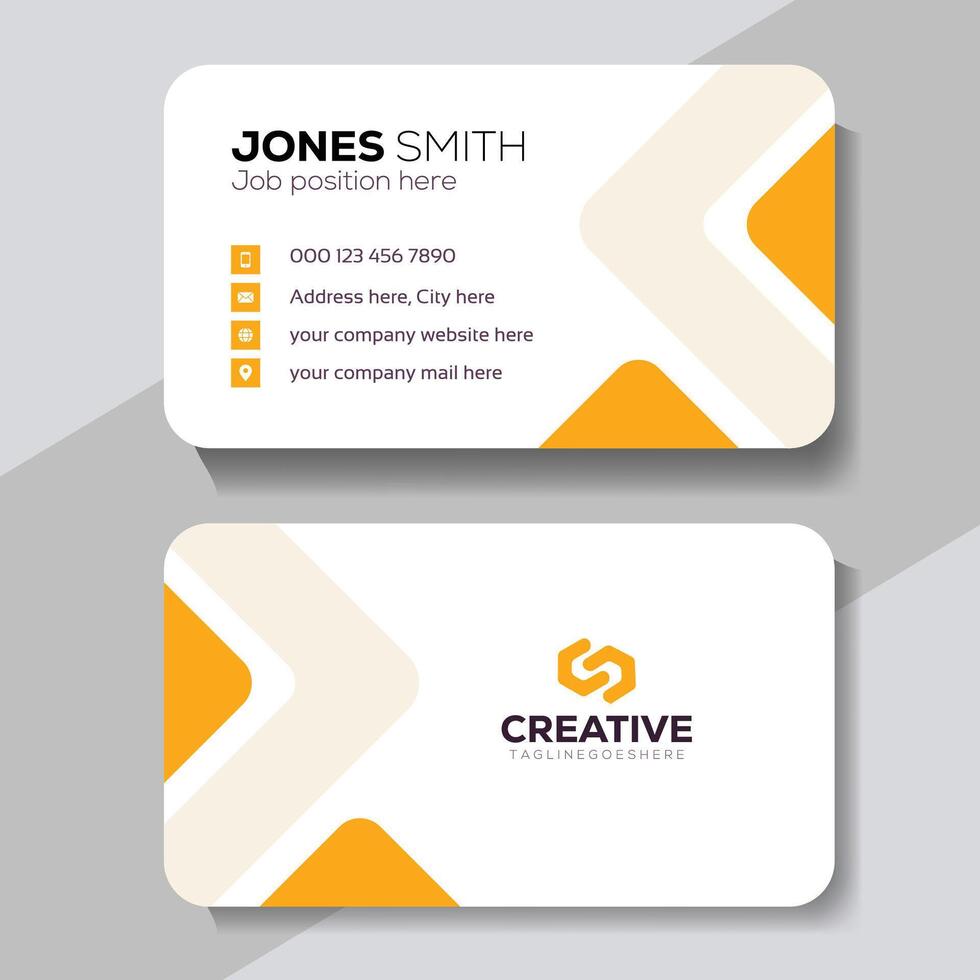 Minimalist Business Card Design vector