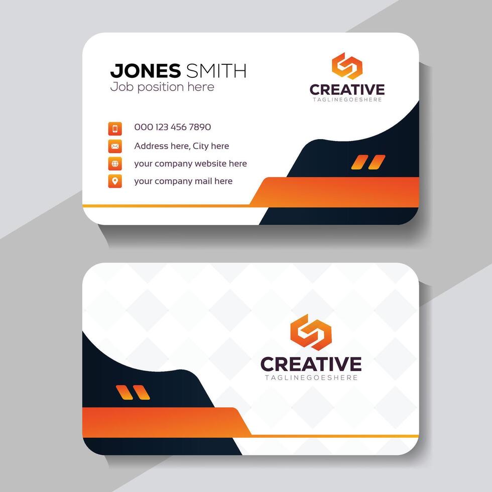 Creative Business Card Template Free vector
