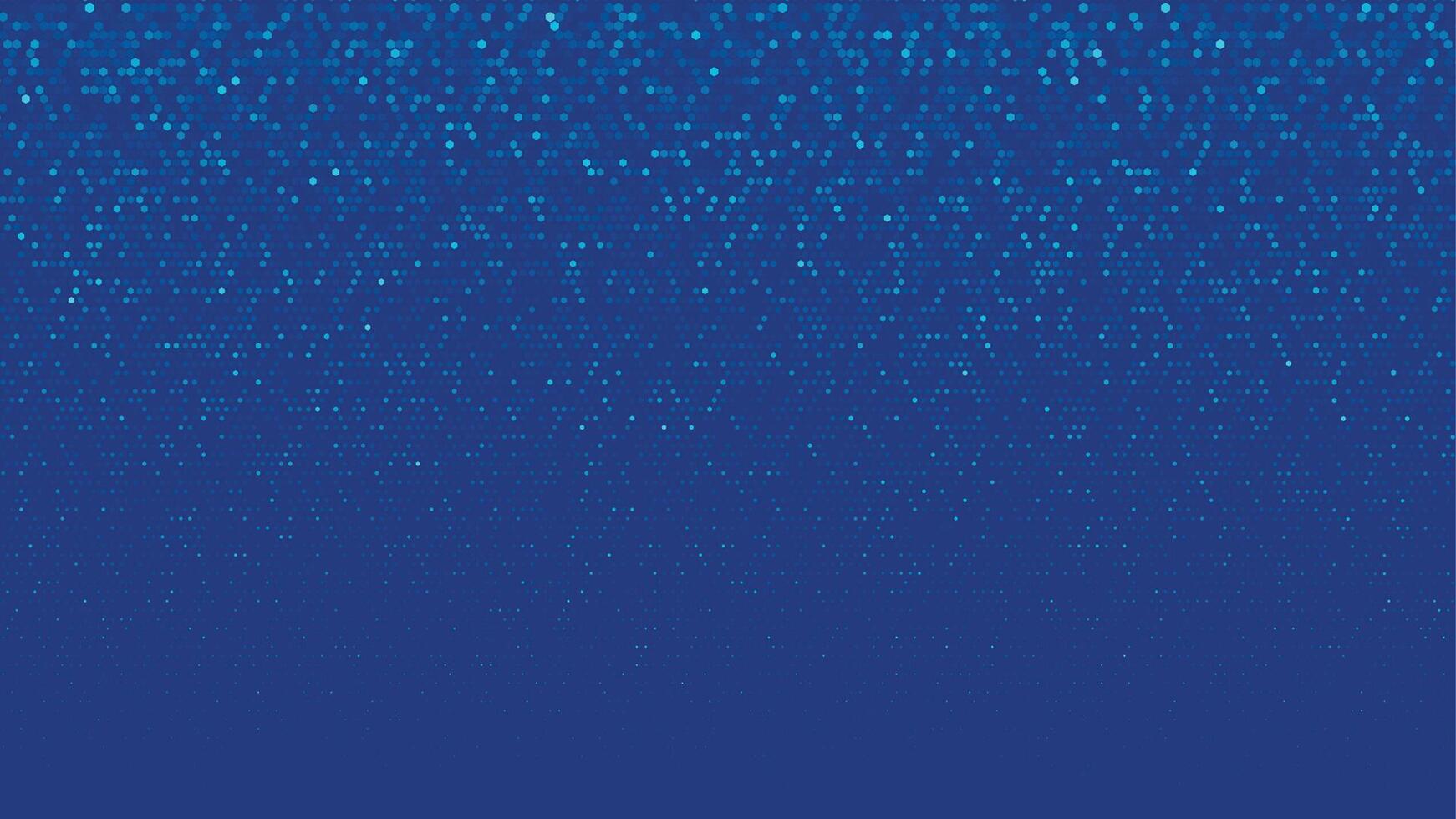 Blue digital hexagon pattern background. Small dots hexagon create a glittering effect. Texture of connected shining particles. Modern technology mosaic design. vector