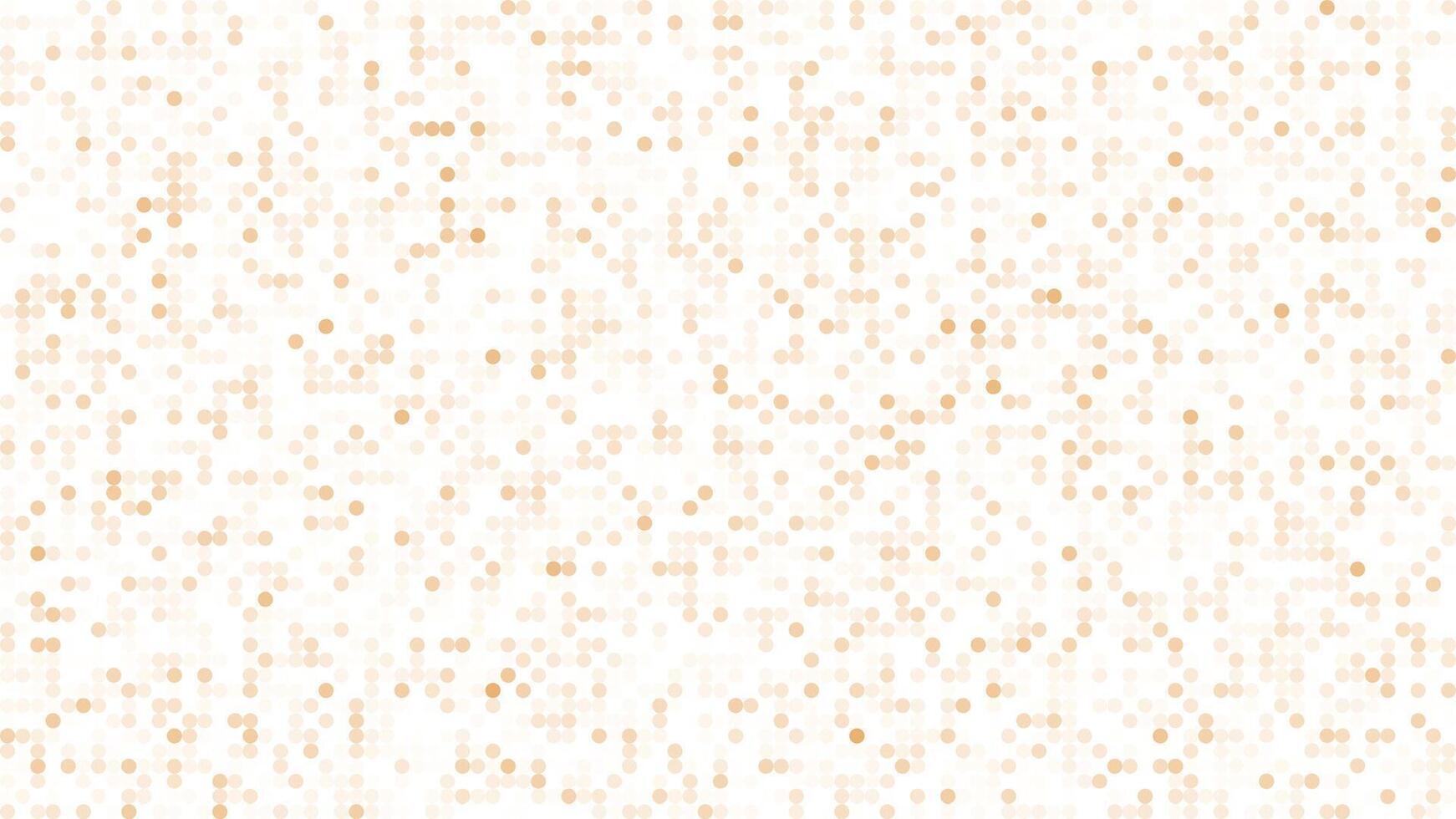 Geometric pattern with gold and white circle shapes creating an elegant abstract background. vector