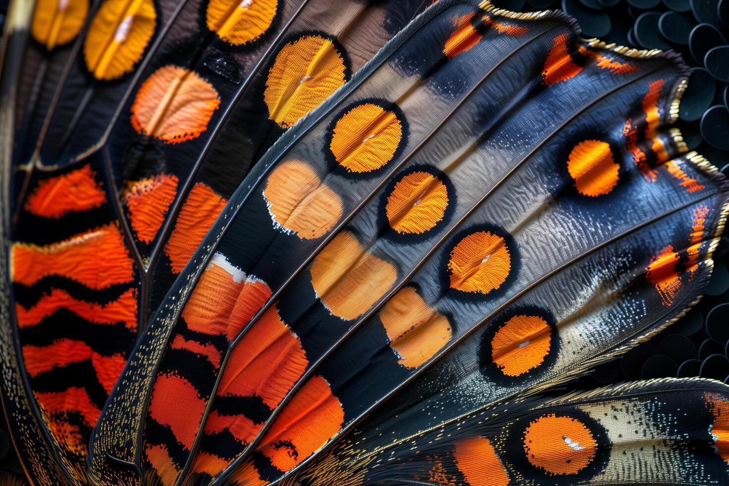 A close up of a butterfly's wings photo