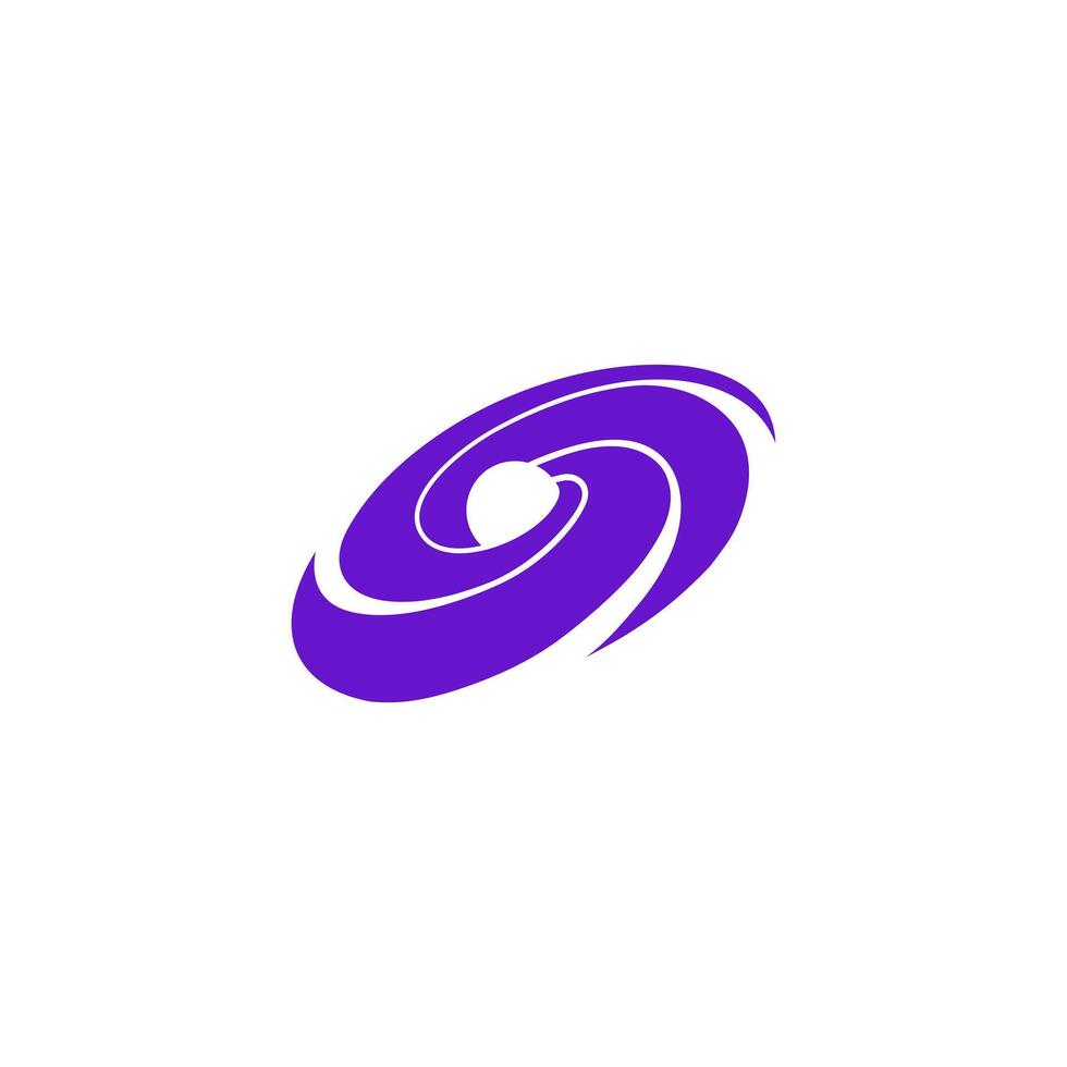 black hole galaxy deep logo simple purple vector