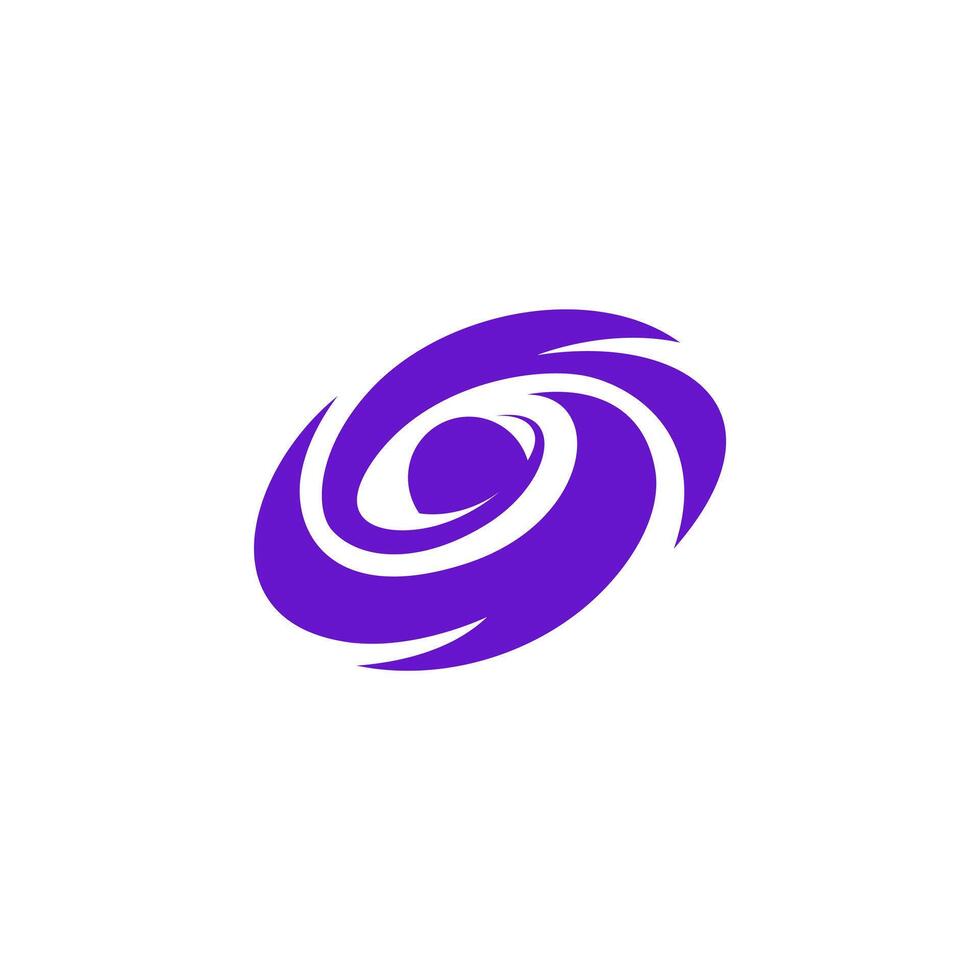 black hole galaxy deep logo simple purple, orbit planet vector