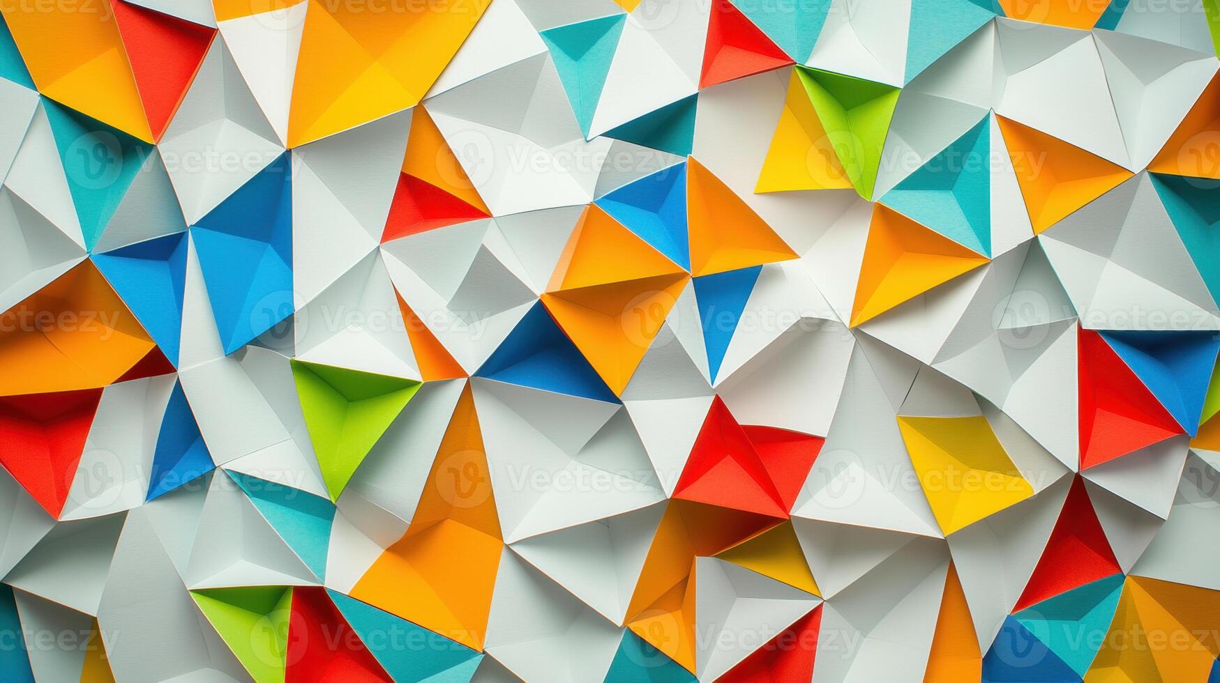 Colorful Polygon Abstract Background photo