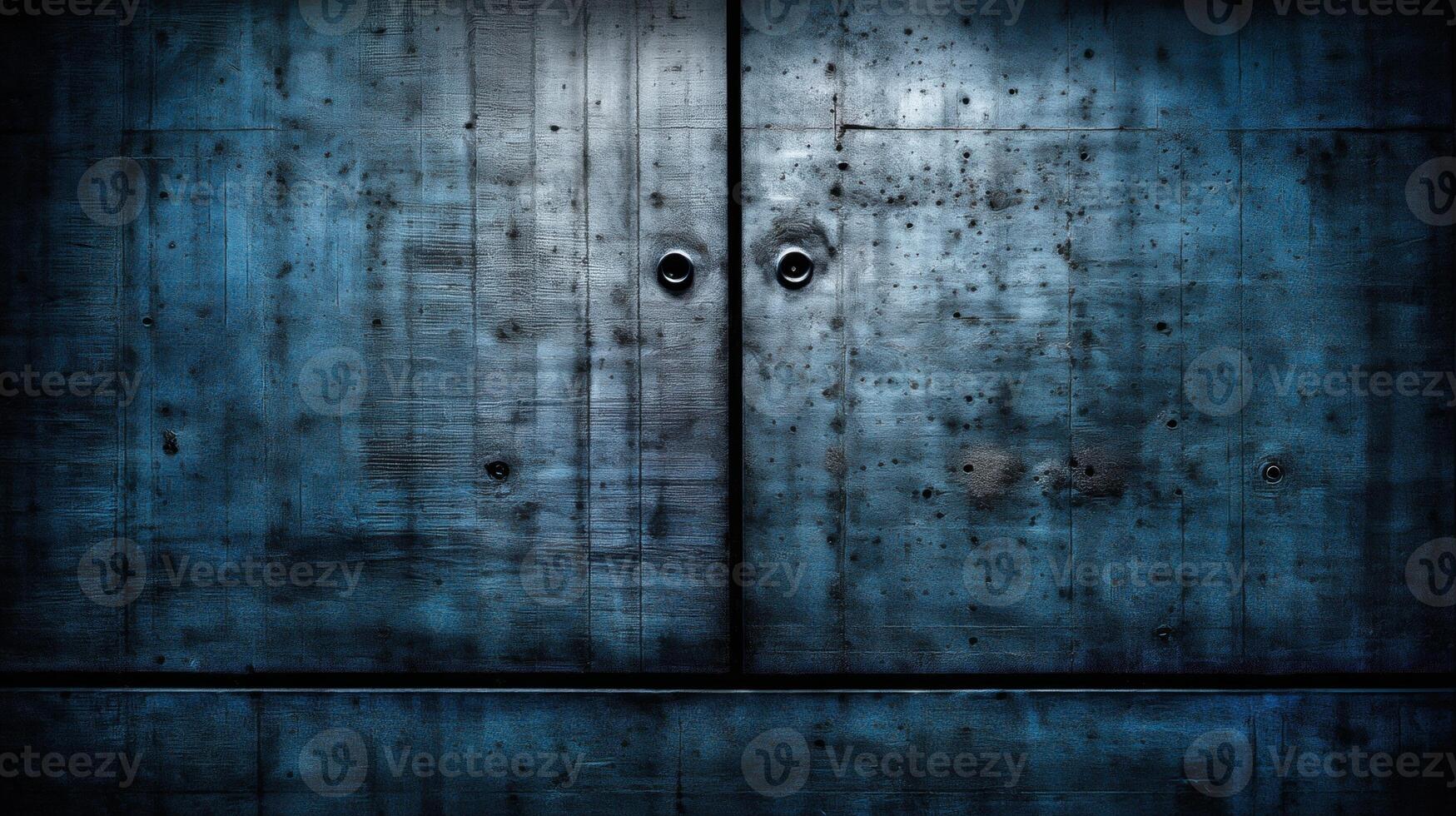 Metal Door Blue Grunge Surface photo