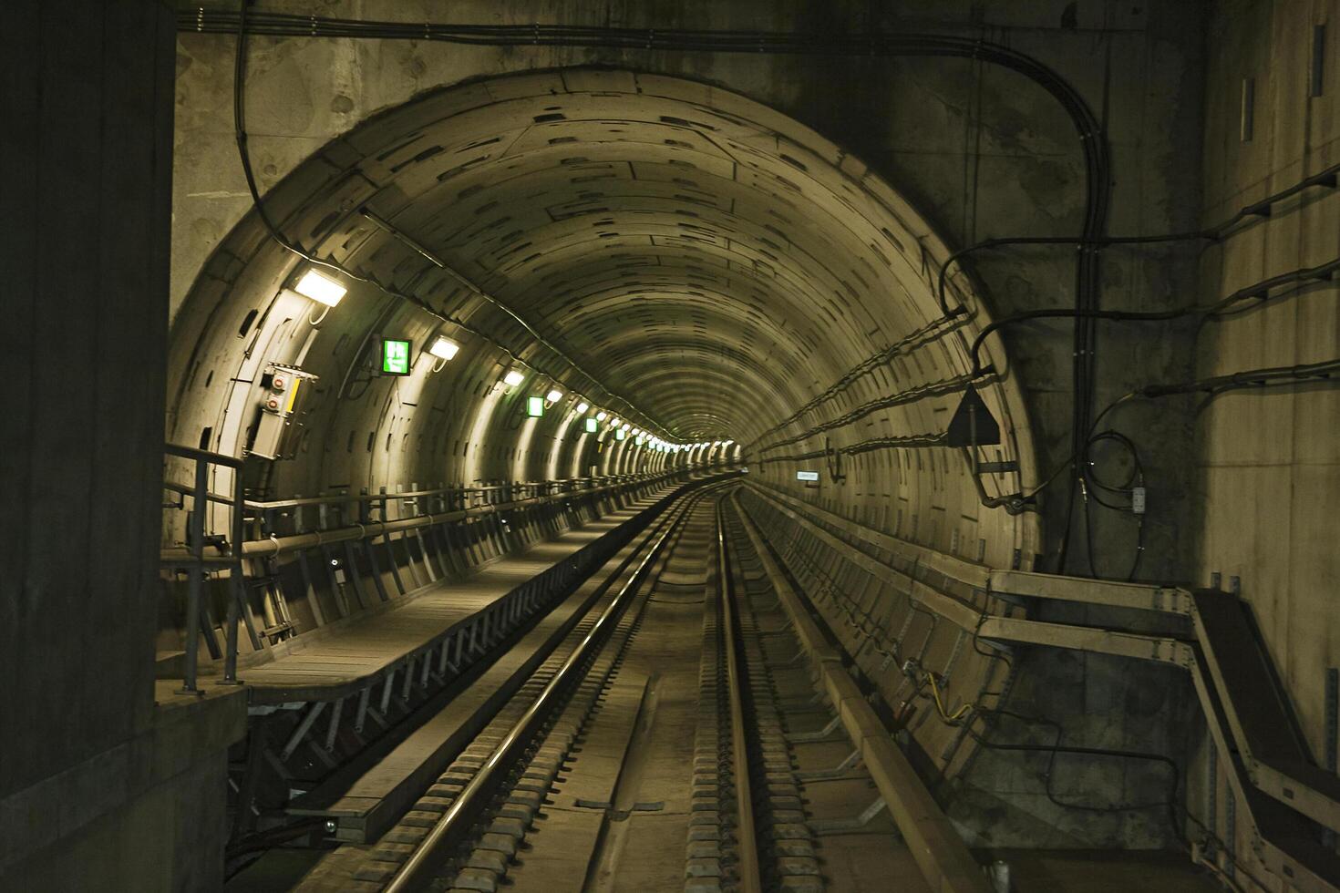 Copengagen subway tunnel photo