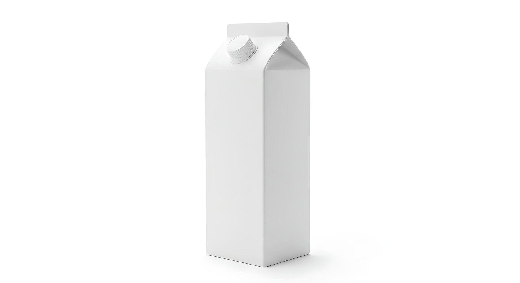 A milk carton on a white background photo