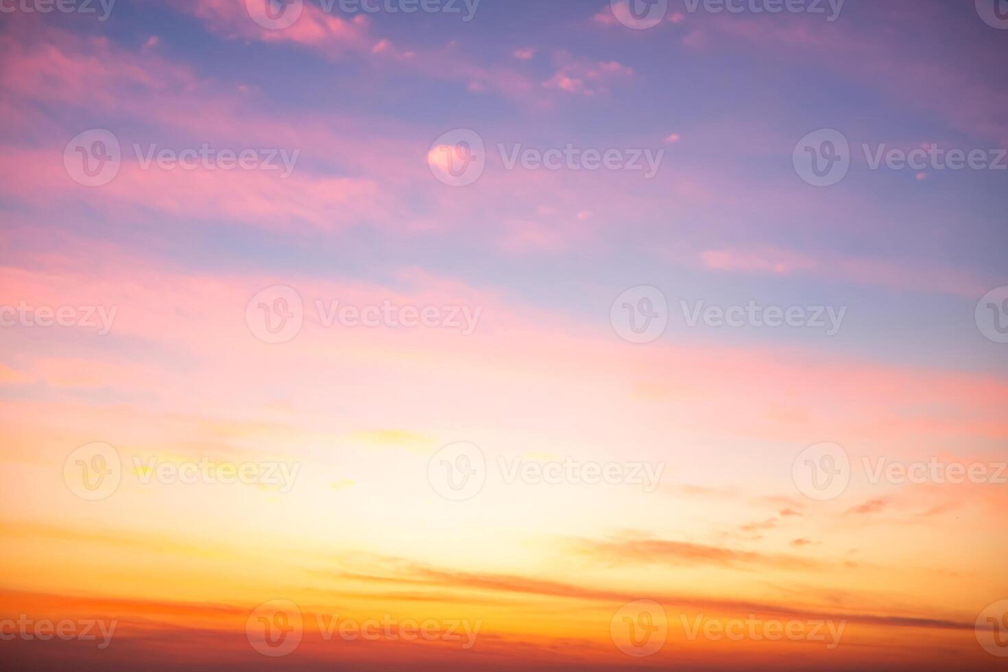 Beautiful , luxury soft gradient orange gold clouds and sunlight on the blue sky perfect for the background, take in evening,Twilight, Large size, high defin photo