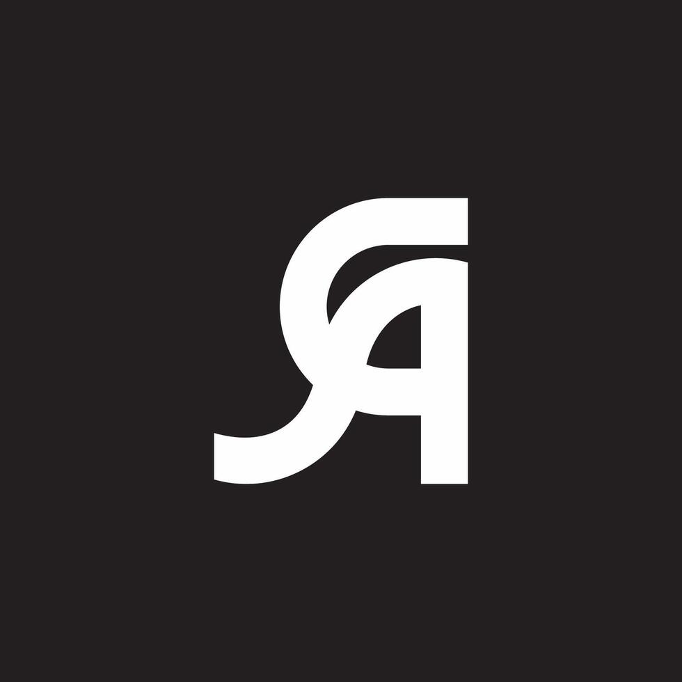 ca letter simple curves geometric lines logo vector