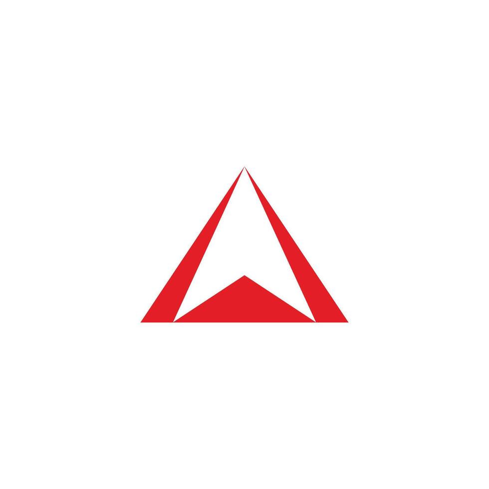 red arrow triangles simple up logo vector