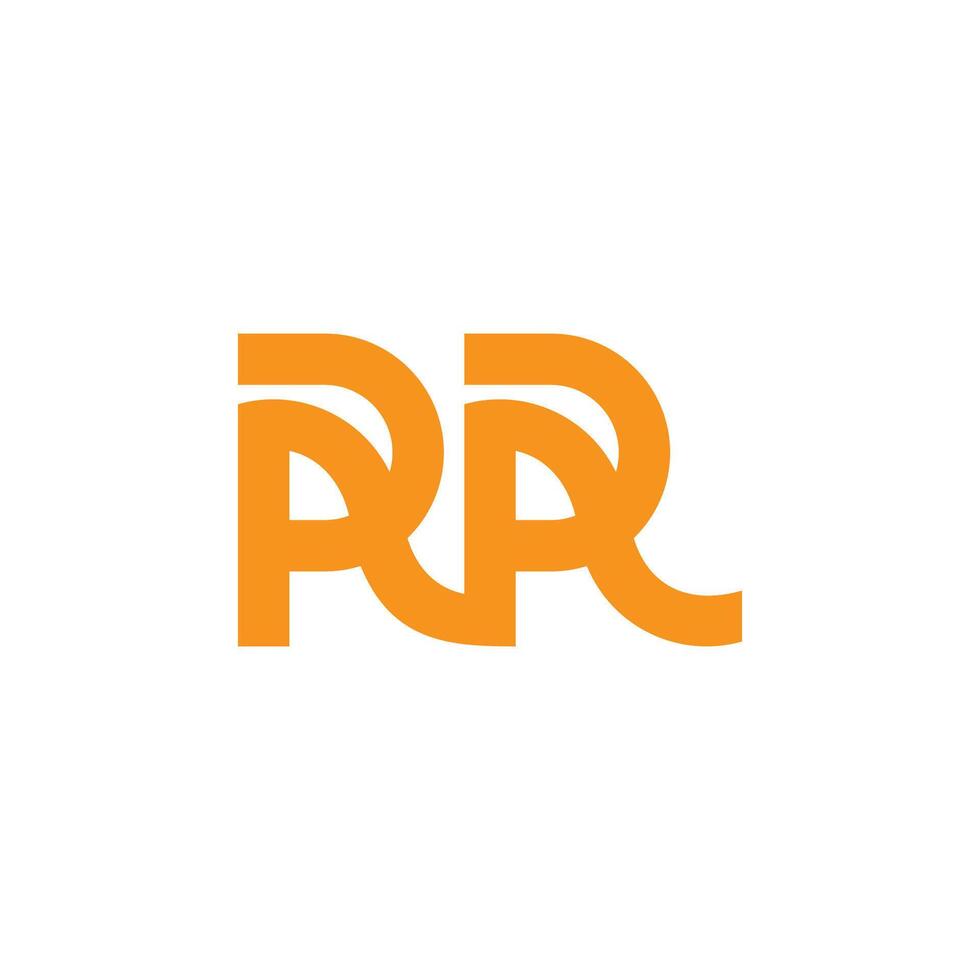 letters rara simple geometric lines logo vector