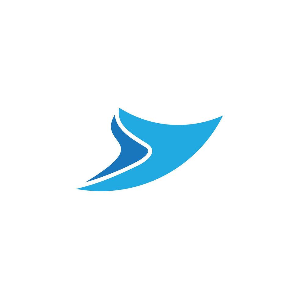 arrow up abstract bird fly blue sky logo vector