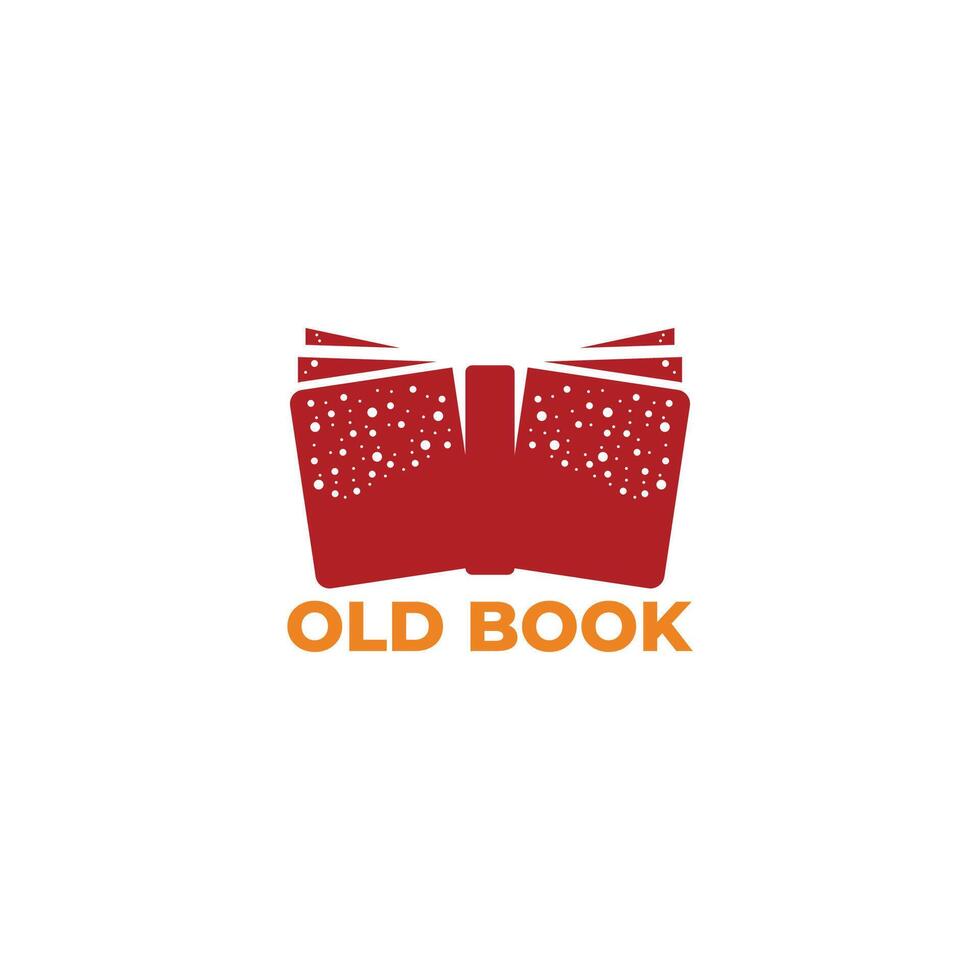 old book simple rough symbol logo vector