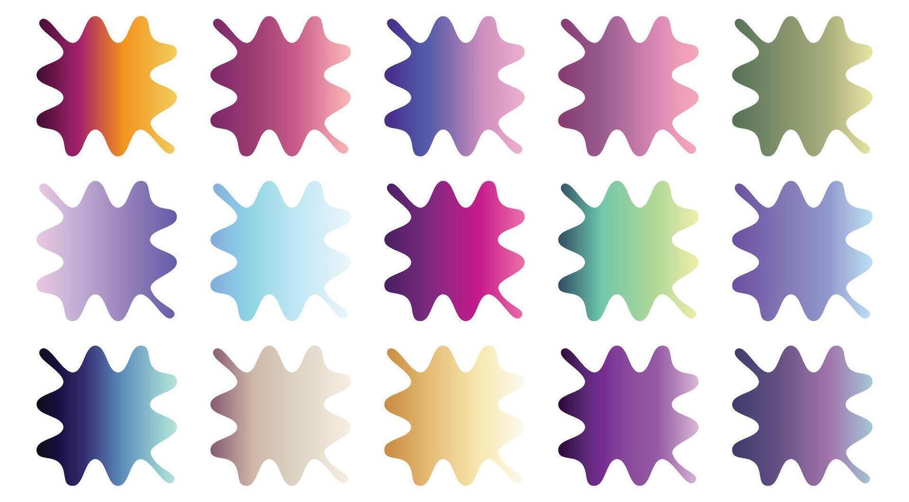 Abstract shape Color swatch with gradient color vector