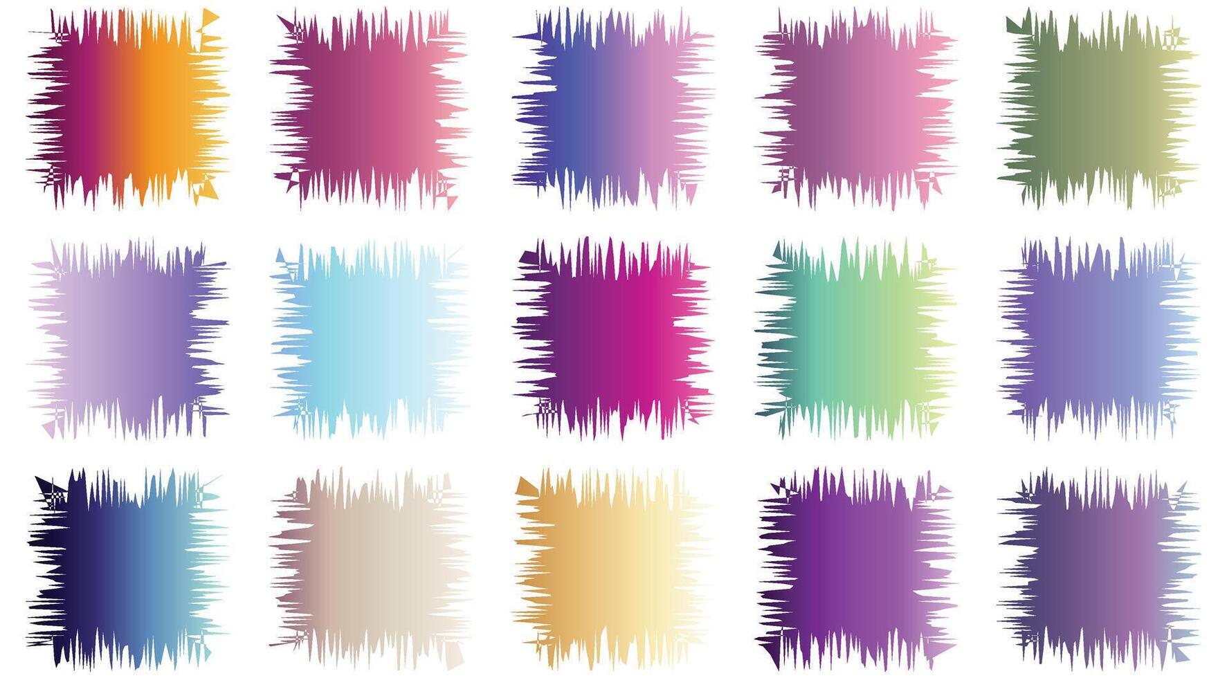 Abstract Shape Multi Color swatch with gradient color vector