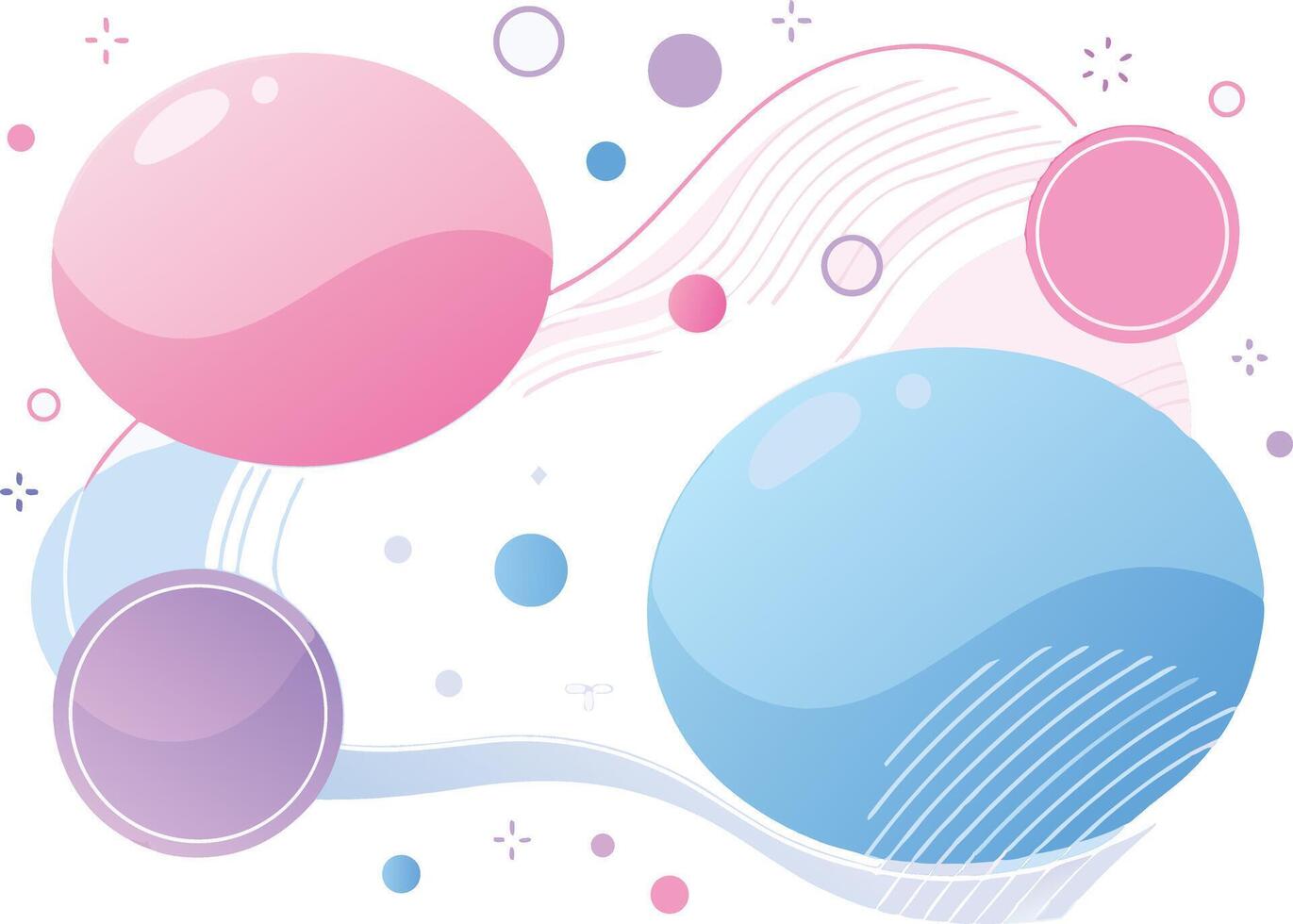 abstract background with bubbles and circles vector