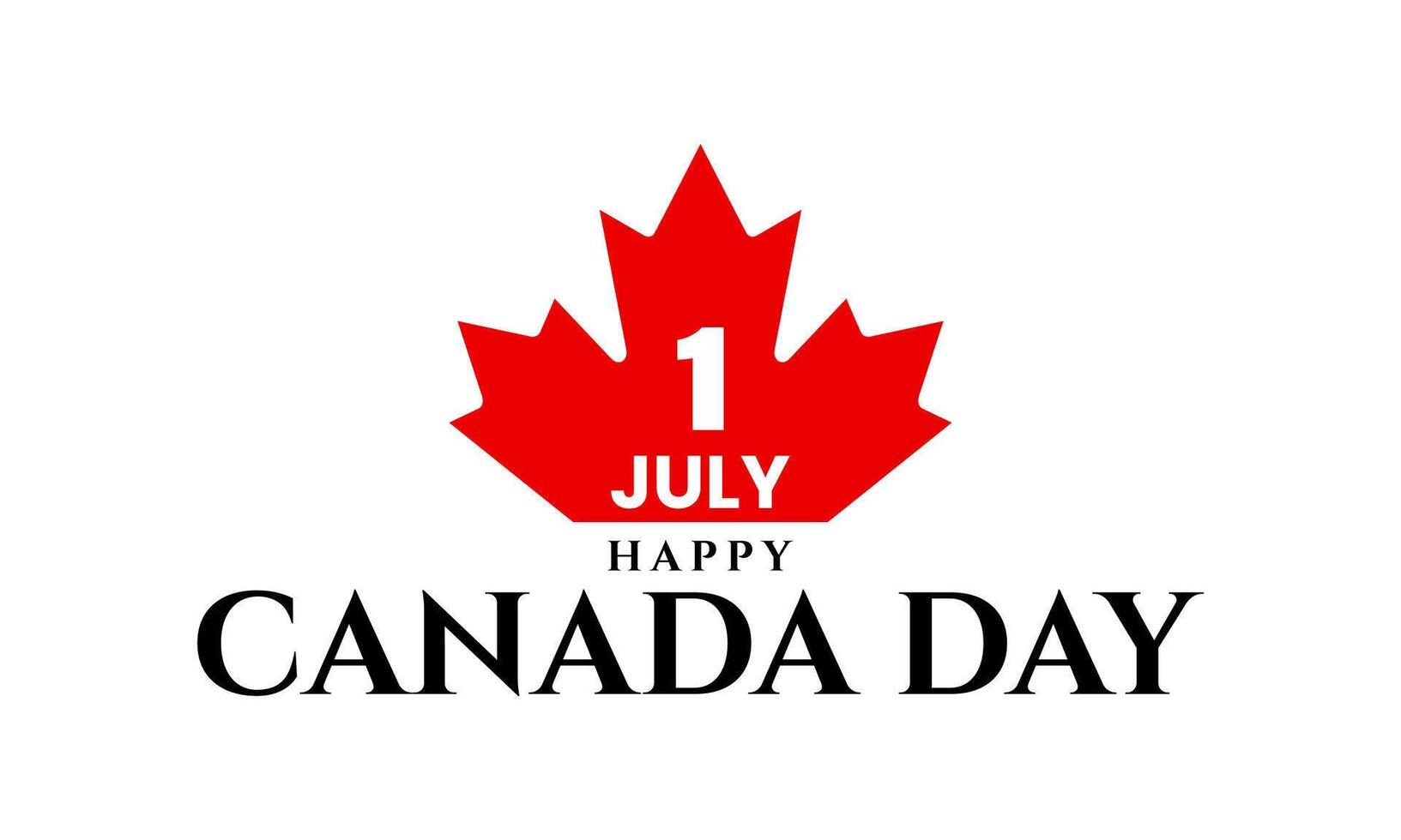 Happy Canada day, 1st of July celebration background with maple leaf vector