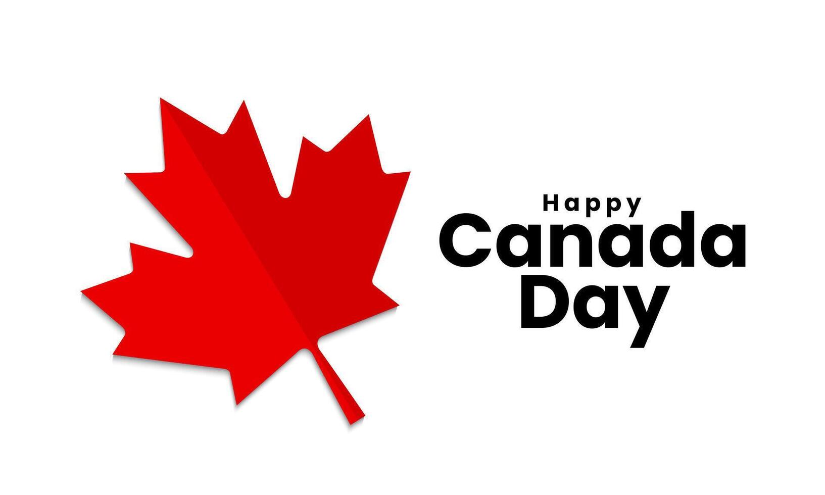 Canada day background. 1st of July celebration banner design with maple leaf vector