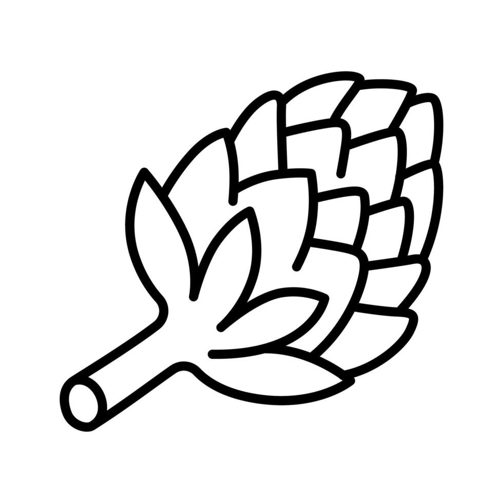 Clean Line Icons of Artichokes for Mediterranean Recipes, Dips, and Gourmet Cuisine vector