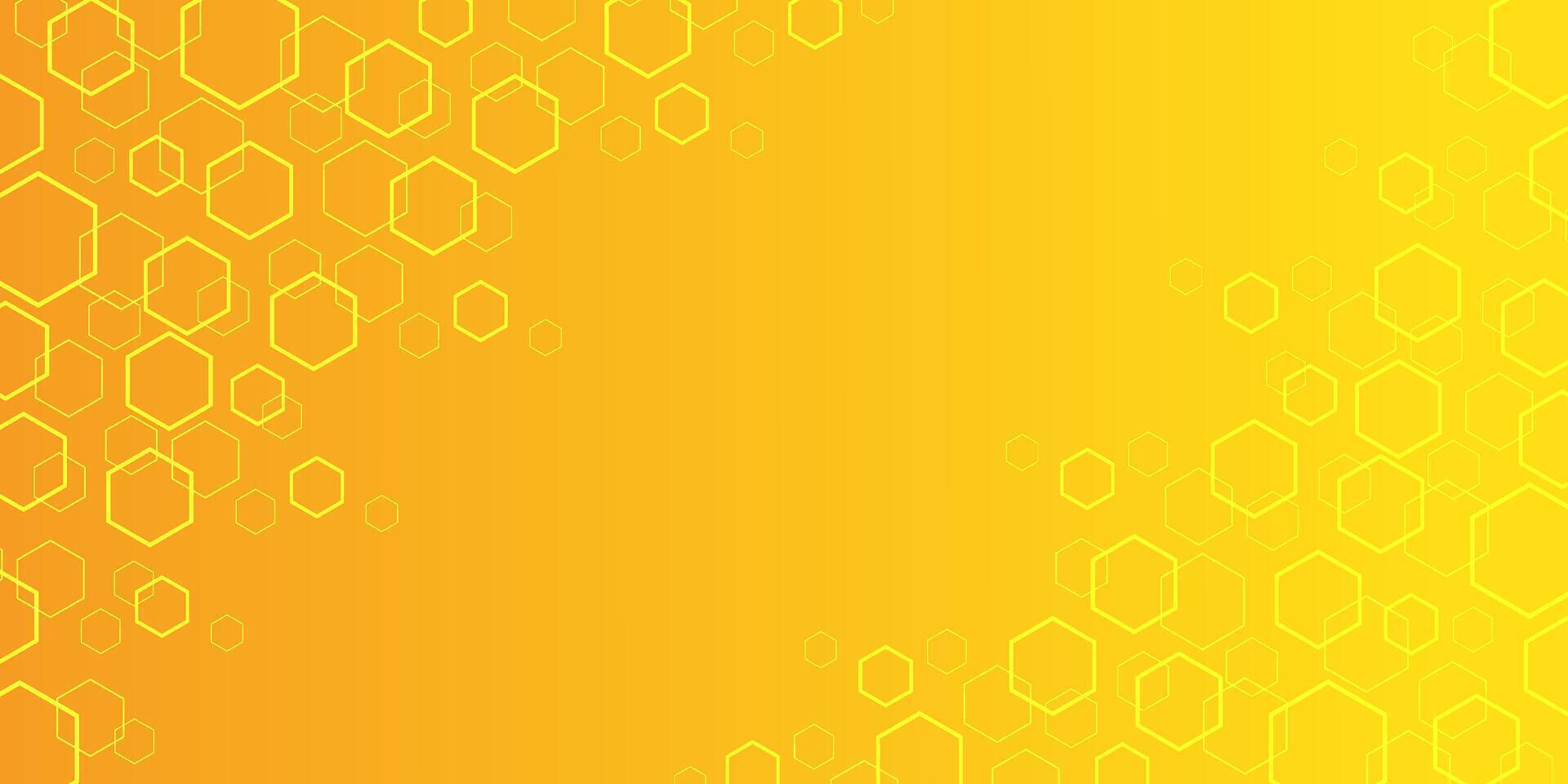 Technology yellow background.Geometric rhombuses.Abstract tech. vector