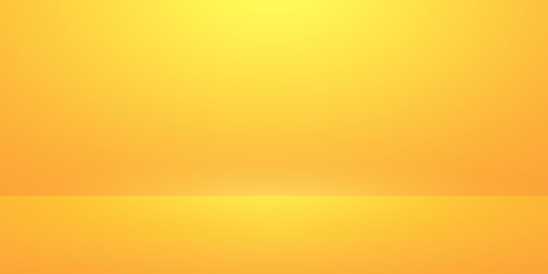Yellow studio background .Orange gradient.Empty room for product demonstration. vector