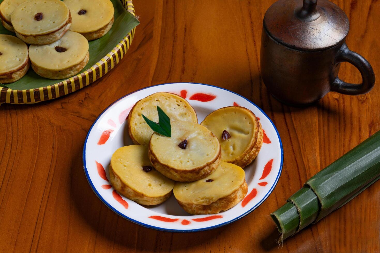 Kue lumpur brings the rich flavor of Indonesian tradition and heritage isolated background photo