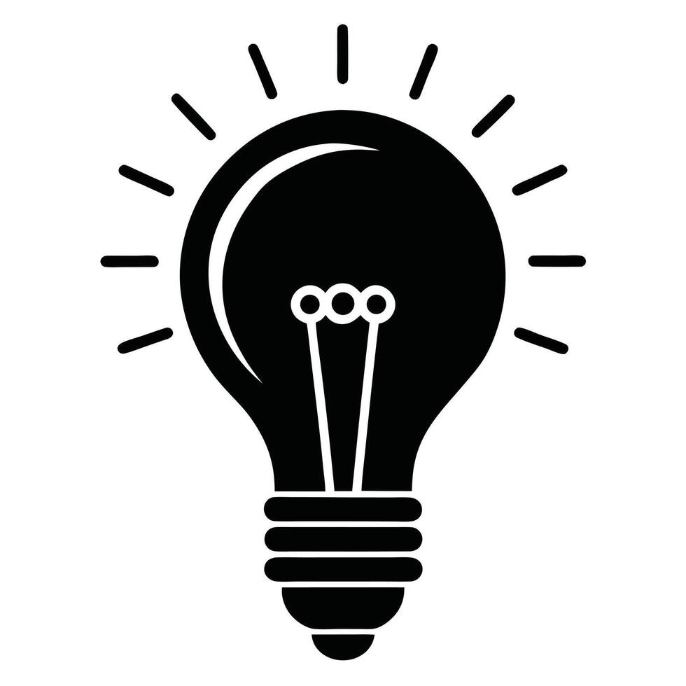 Light Bulb Icon Idea And Innovation vector