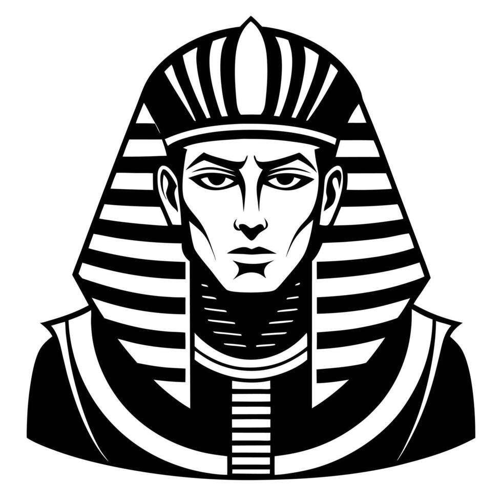 Egyptian Pharaoh Illustration Ancient Egypt Design vector