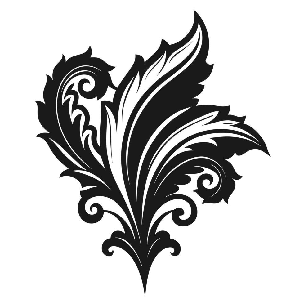 Decorative Floral Design Illustration Ornament vector