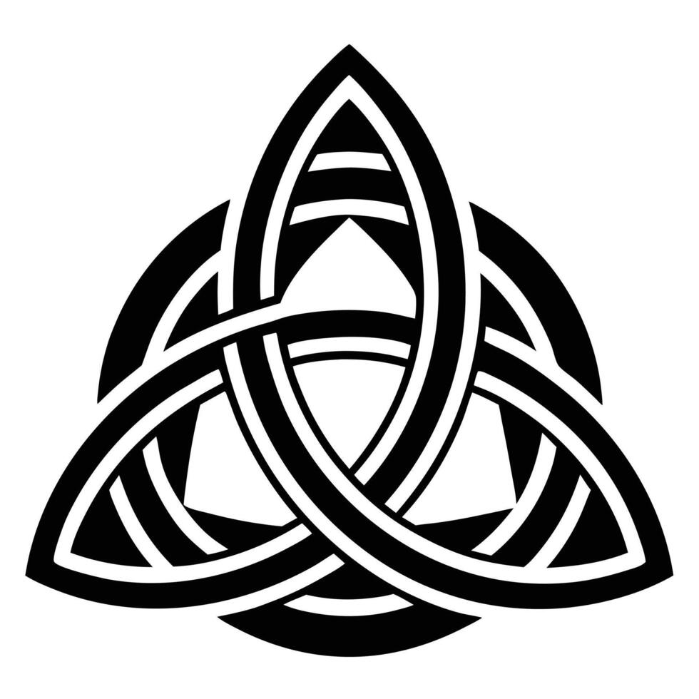 Celtic Knot Symbol Black And White vector