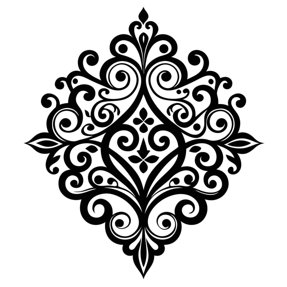 Ornate Design Isolated On White vector