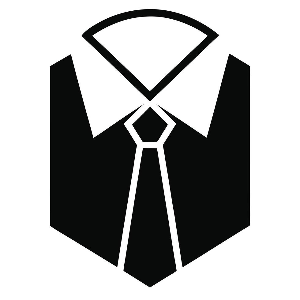Business Suit And Tie Icon Design vector