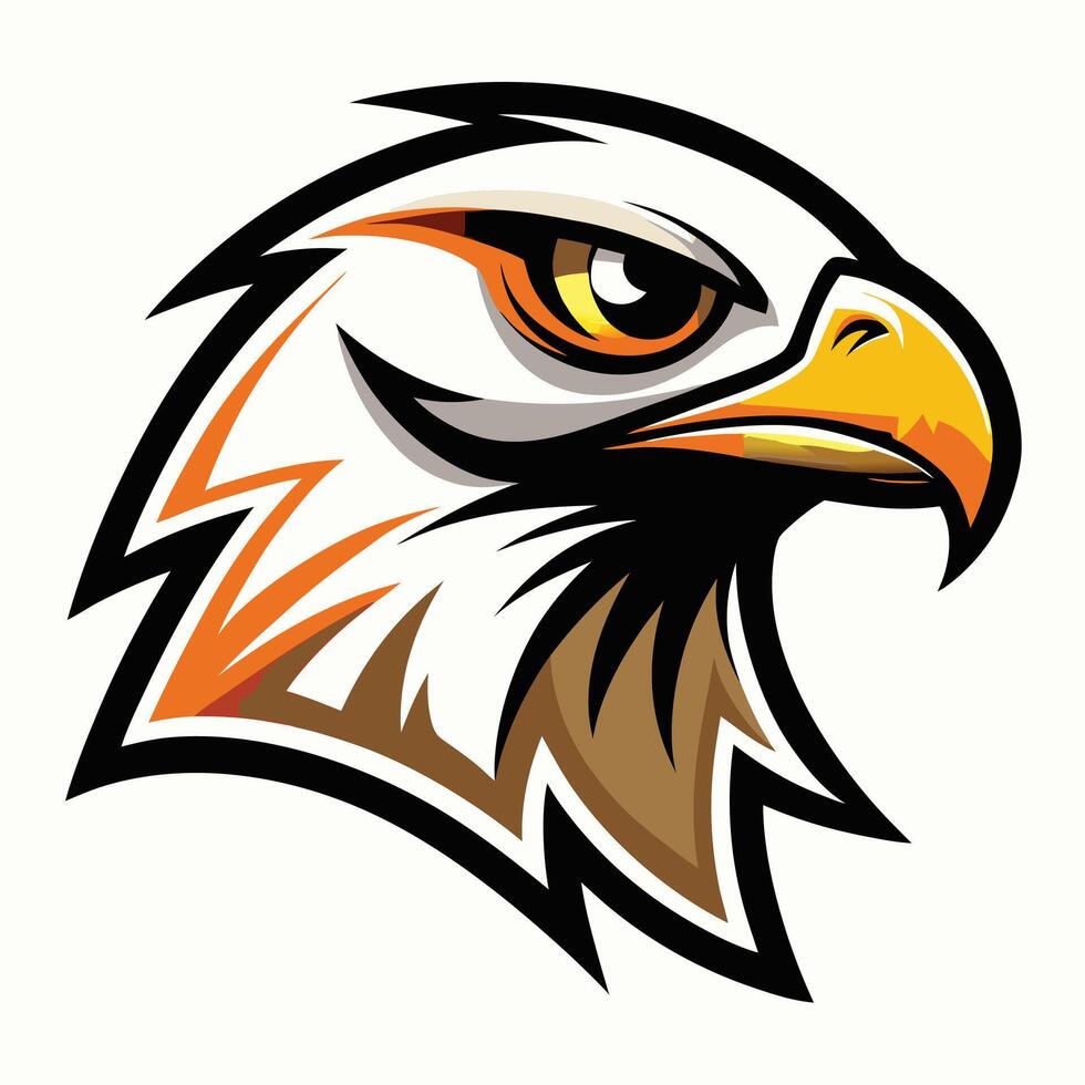 Eagle Head Illustration Design vector