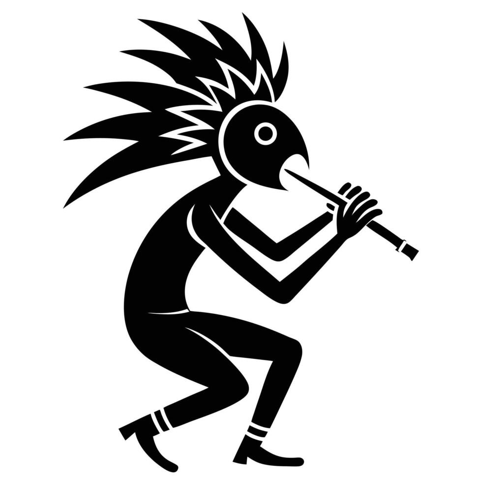 Kokopelli Flute Player Graphic vector