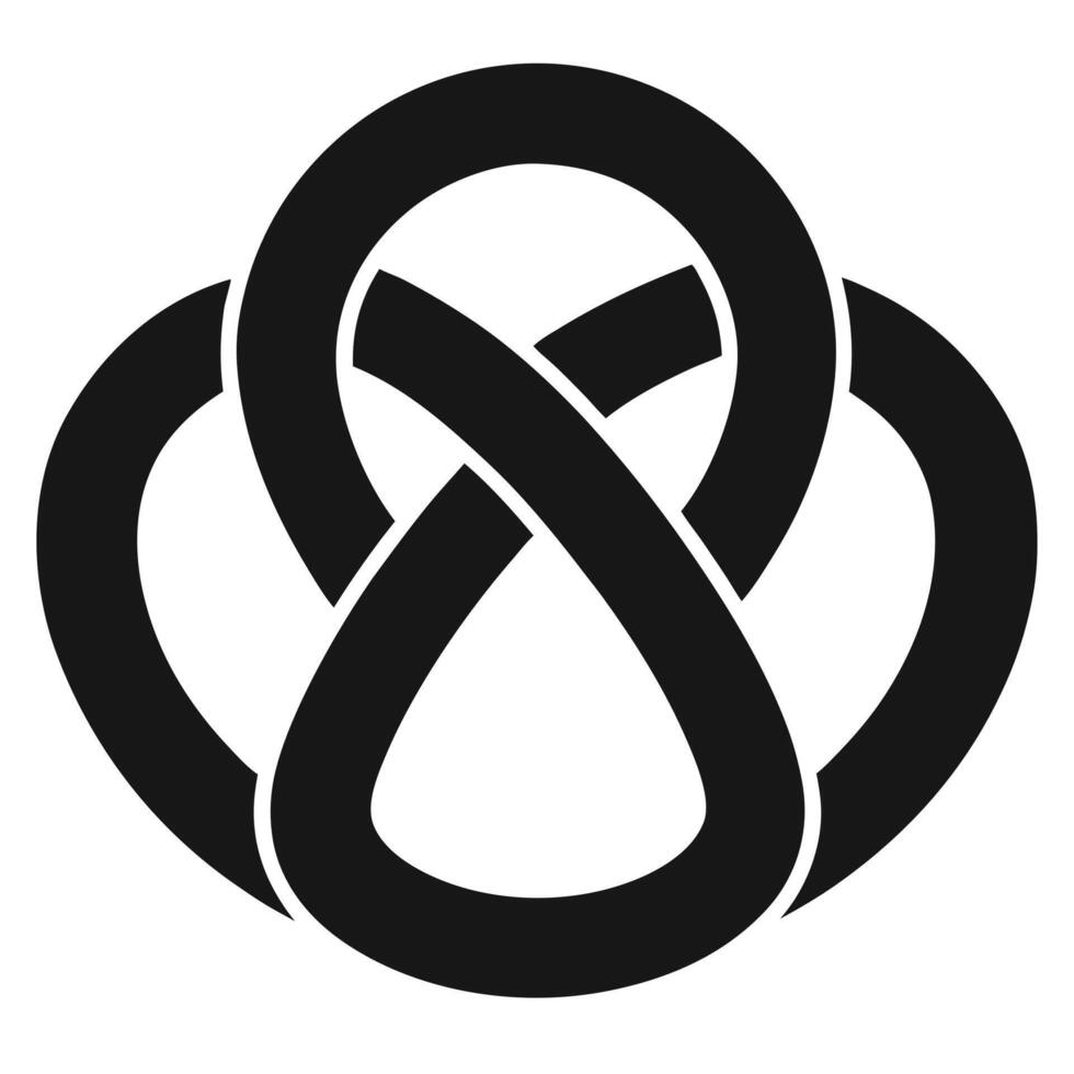 Black Celtic Knot Symbol Illustration vector