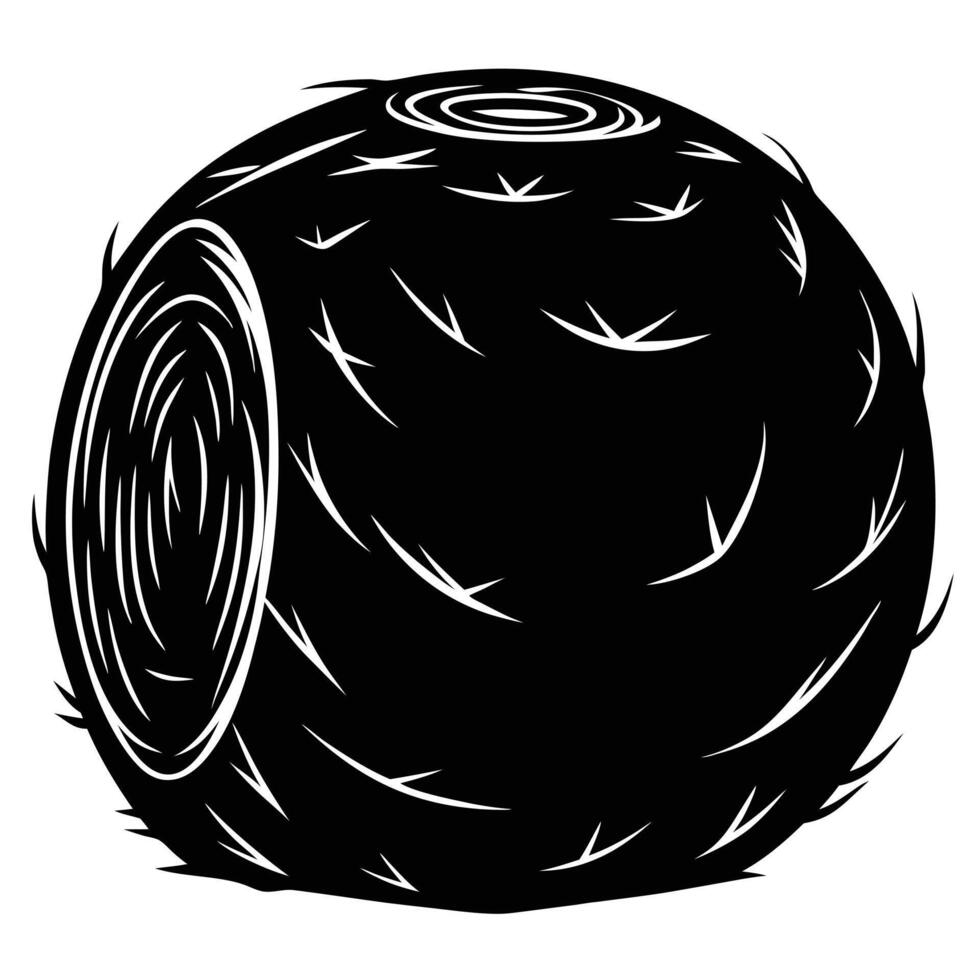 Black Rambutan Fruit Illustration vector