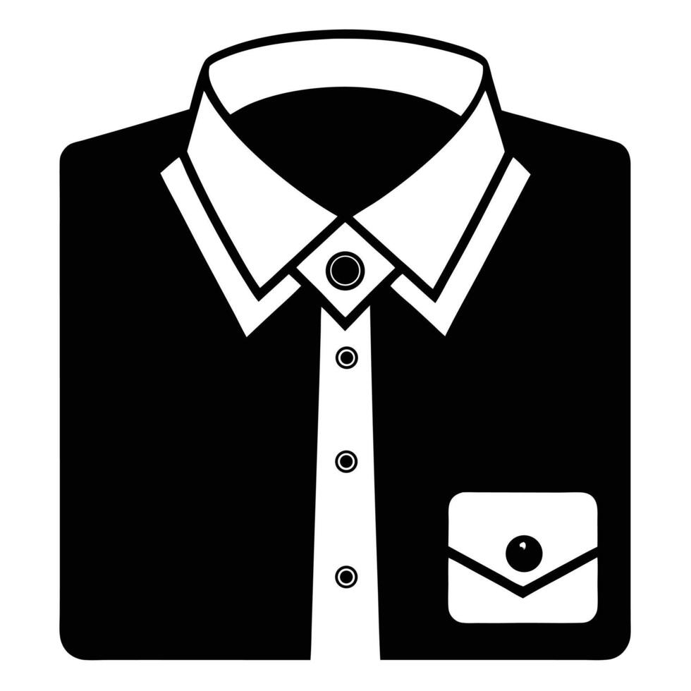 Black Formal Shirt Design vector