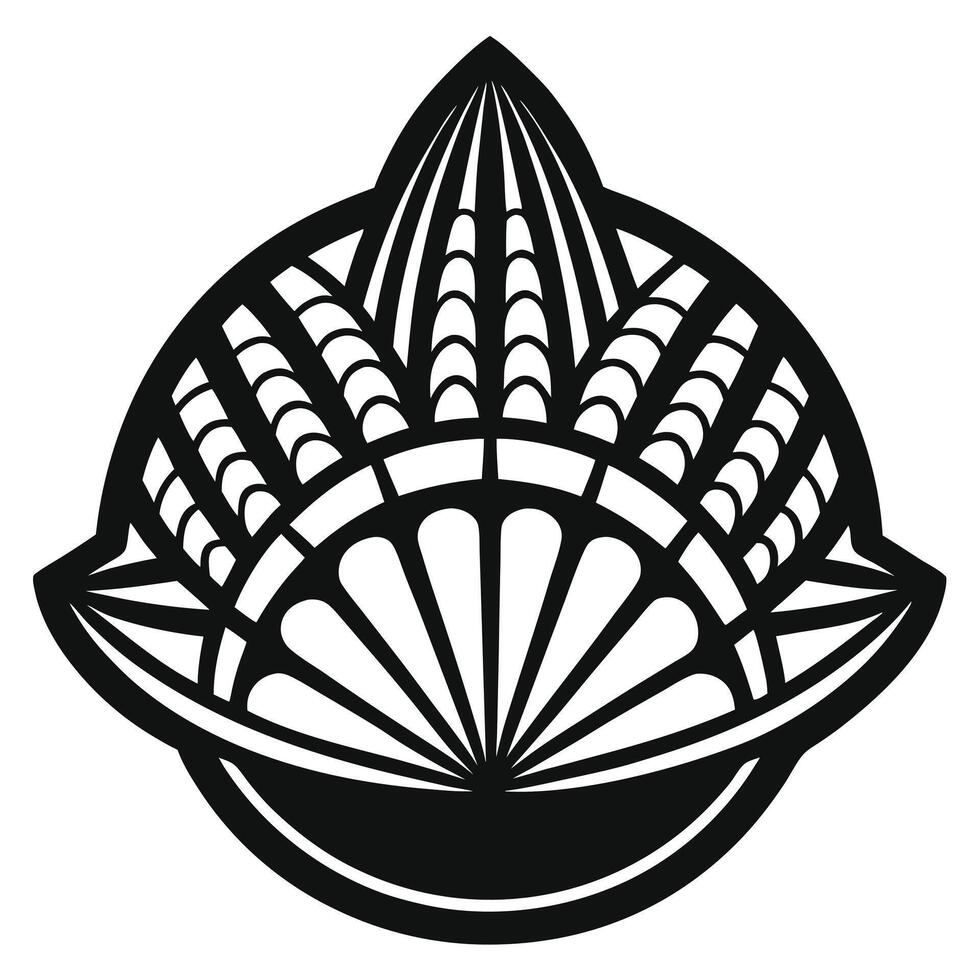 Abstract Black And White vector