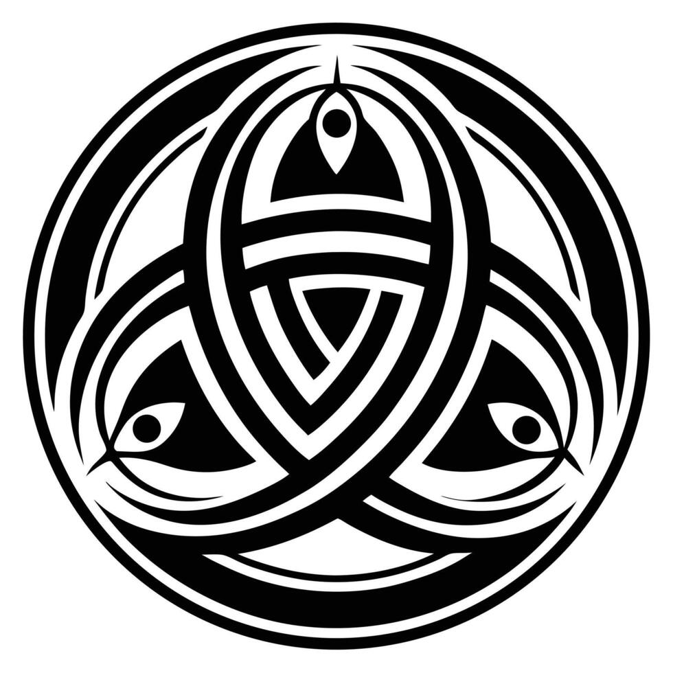 Abstract Celtic Knot Illustration vector