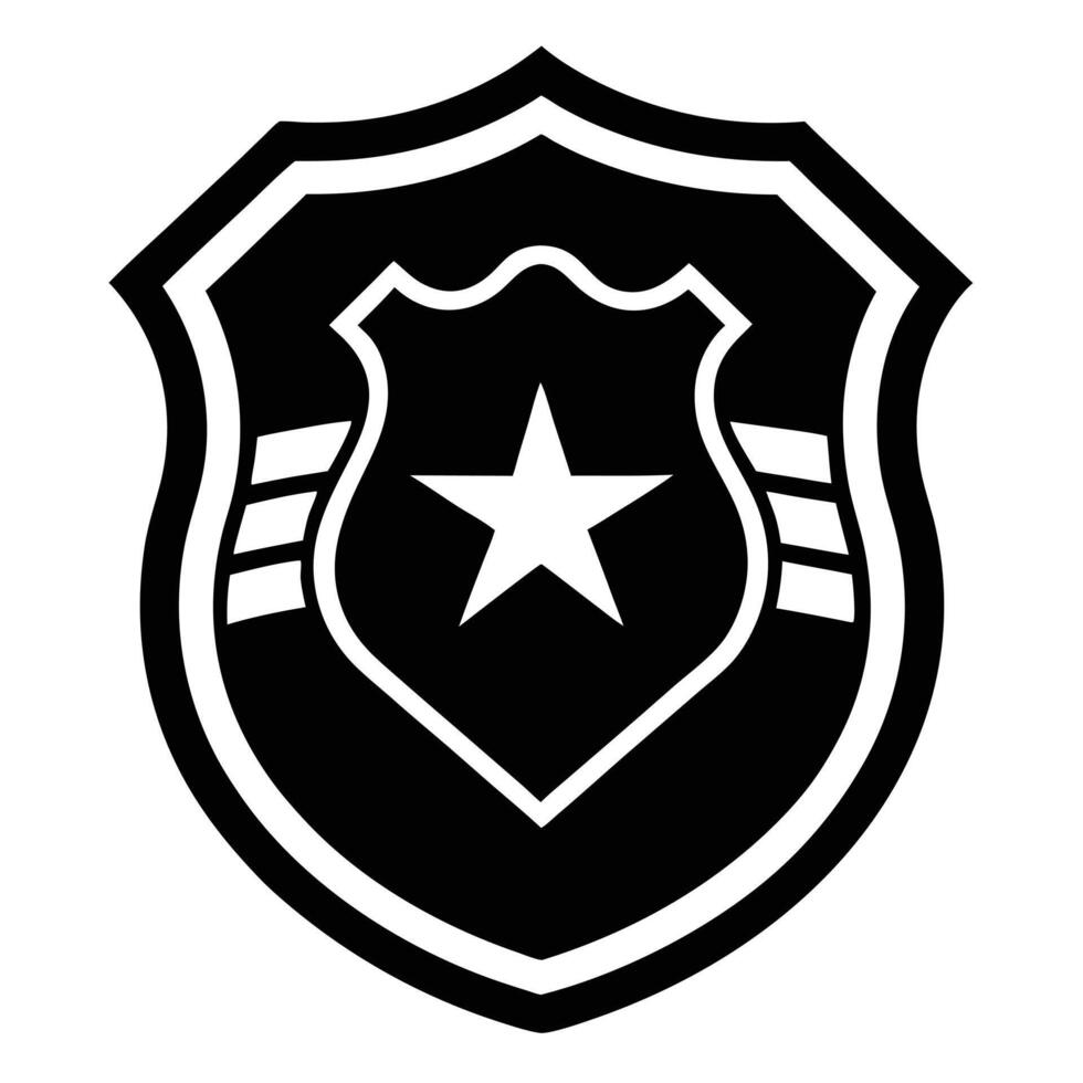 Police Badge Shield Isolated vector