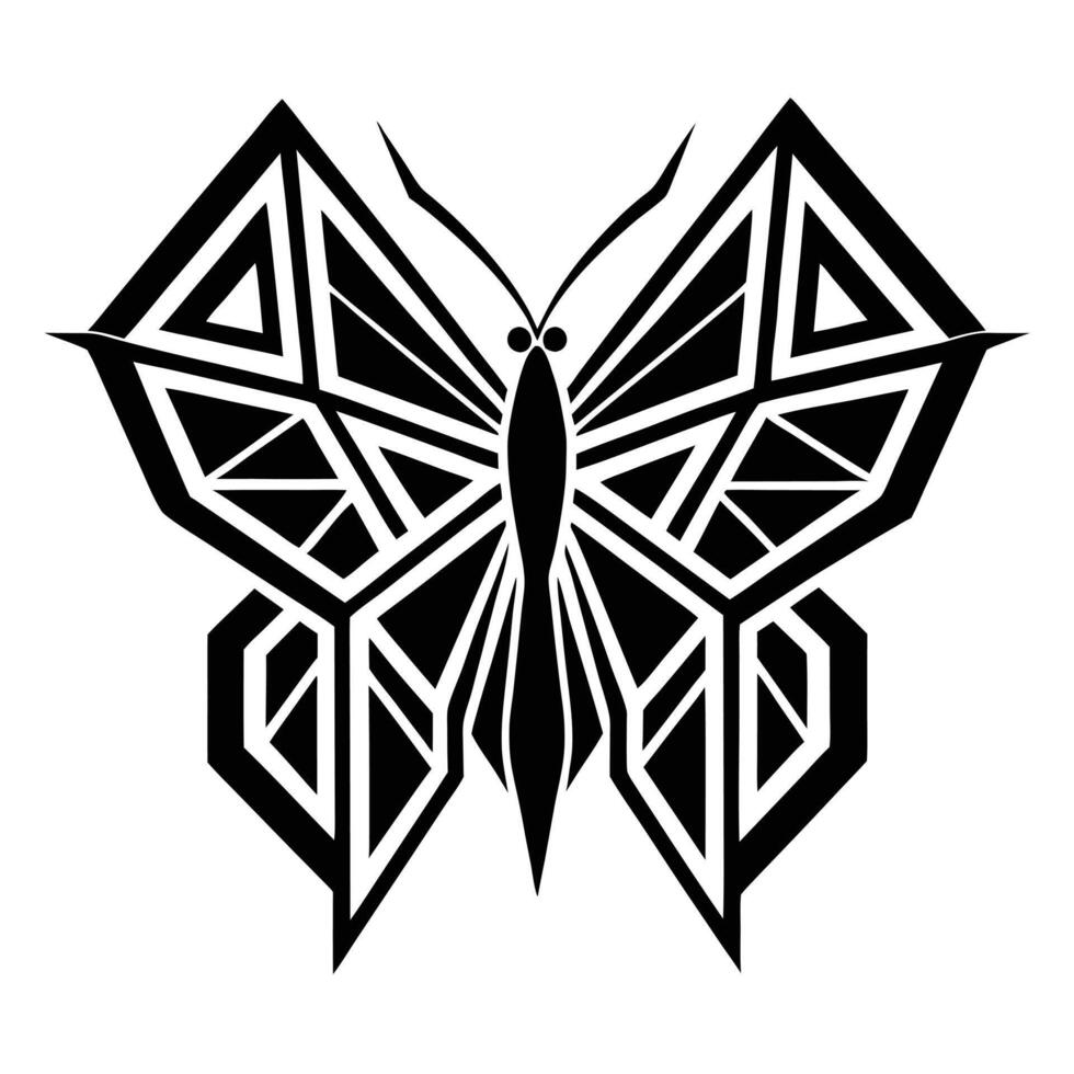Geometric Butterfly Graphic Illustration vector