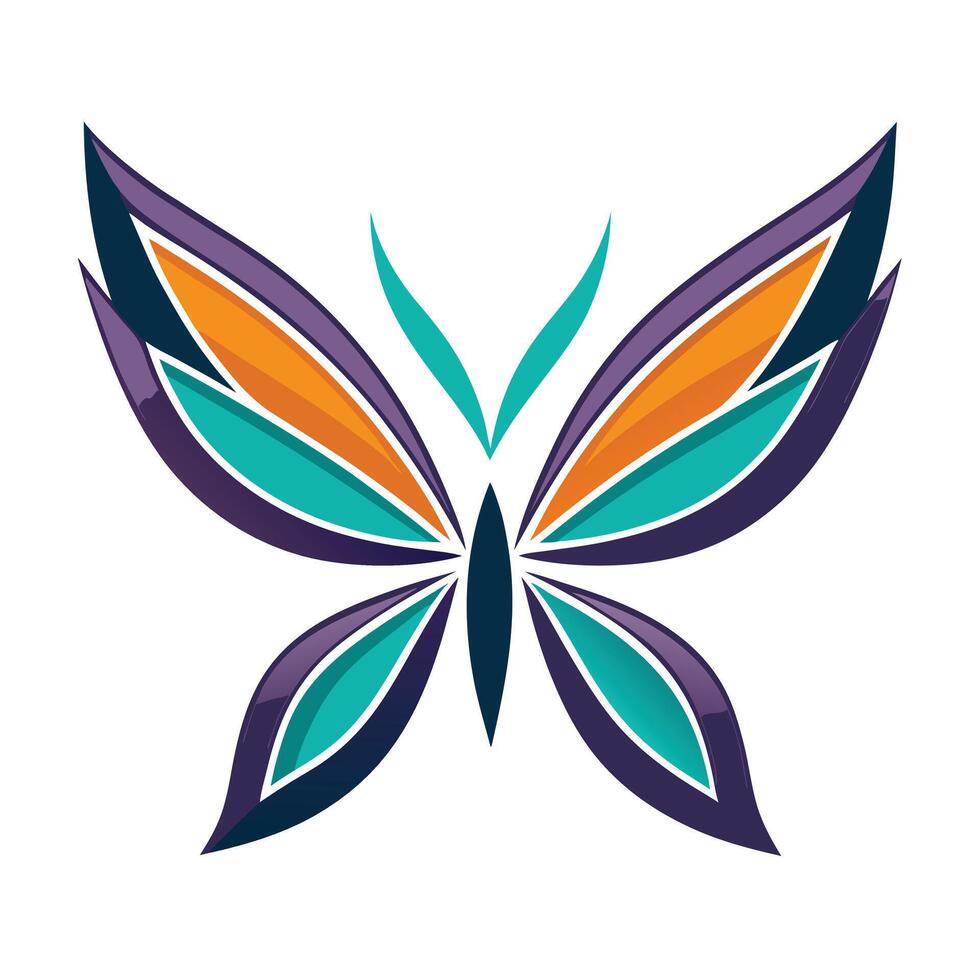 Abstract Colorful Butterfly Illustration Graphic vector